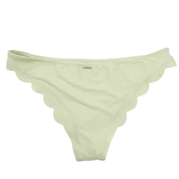 Abercrombie Scallop Triangle Bikini Set Size Large Light Green Swim Top Bottom - Picture 9 of 16